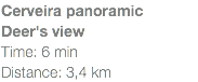 Cerveira panoramic Deer's view Time: 6 min Distance: 3,4 km